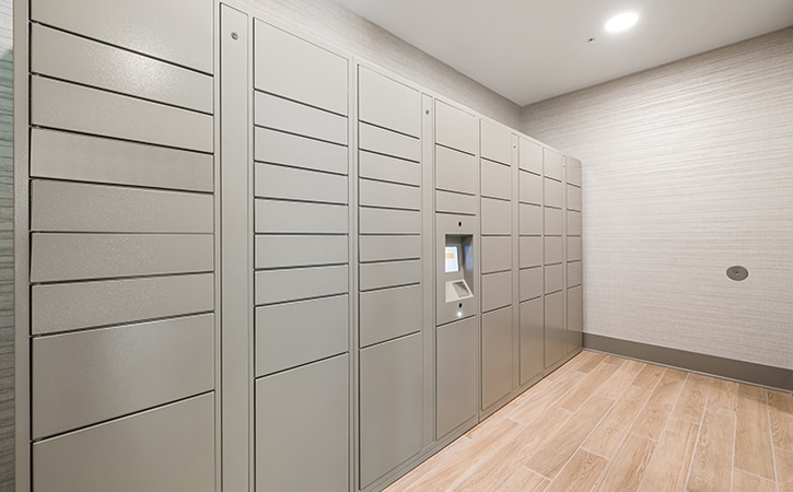 The Edition on Oberlin Raleigh NC Apartments and Townhomes Package Locker Concierge System